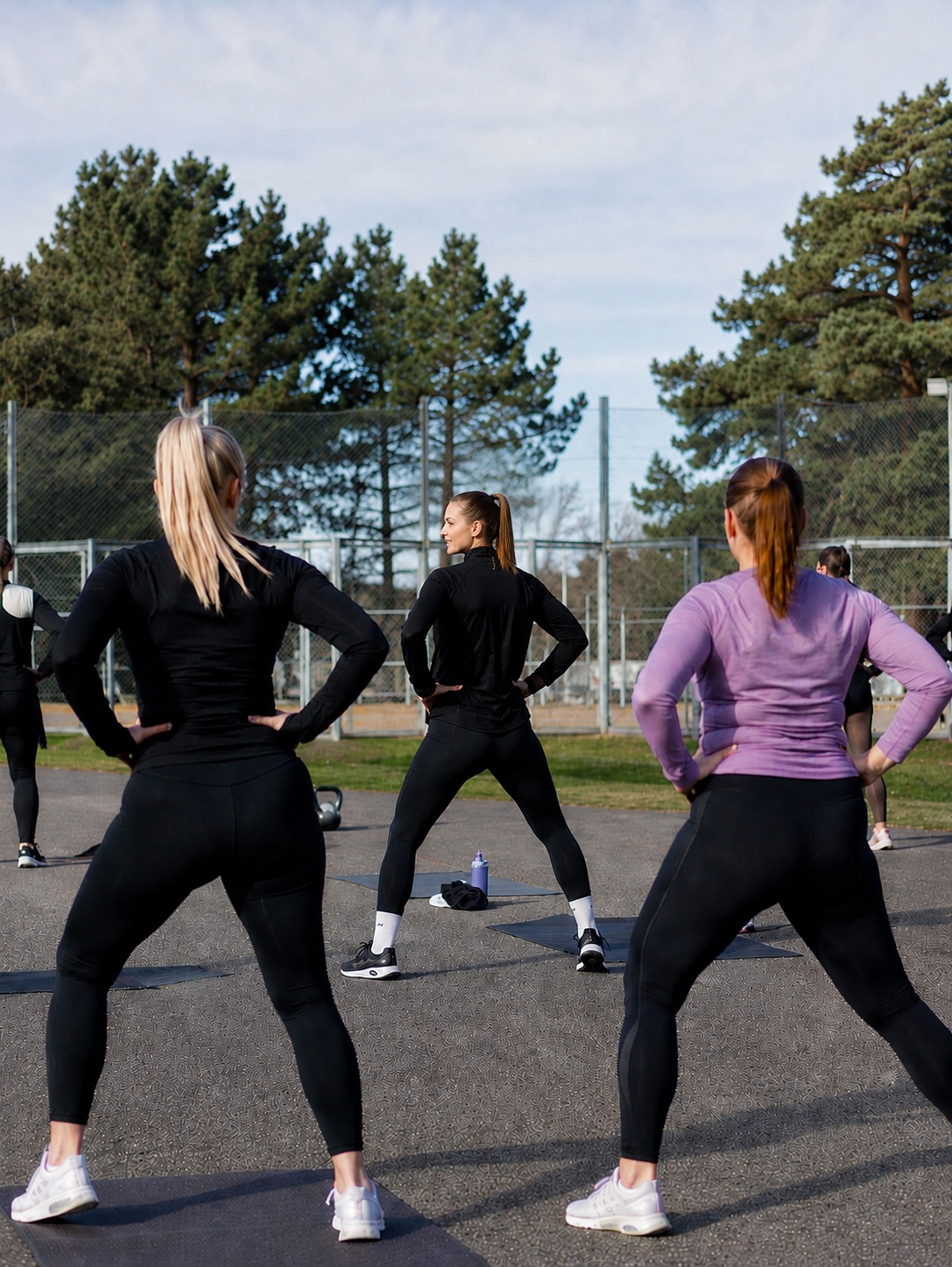 Puistojumppa Rekolan liikuntapuistossa
